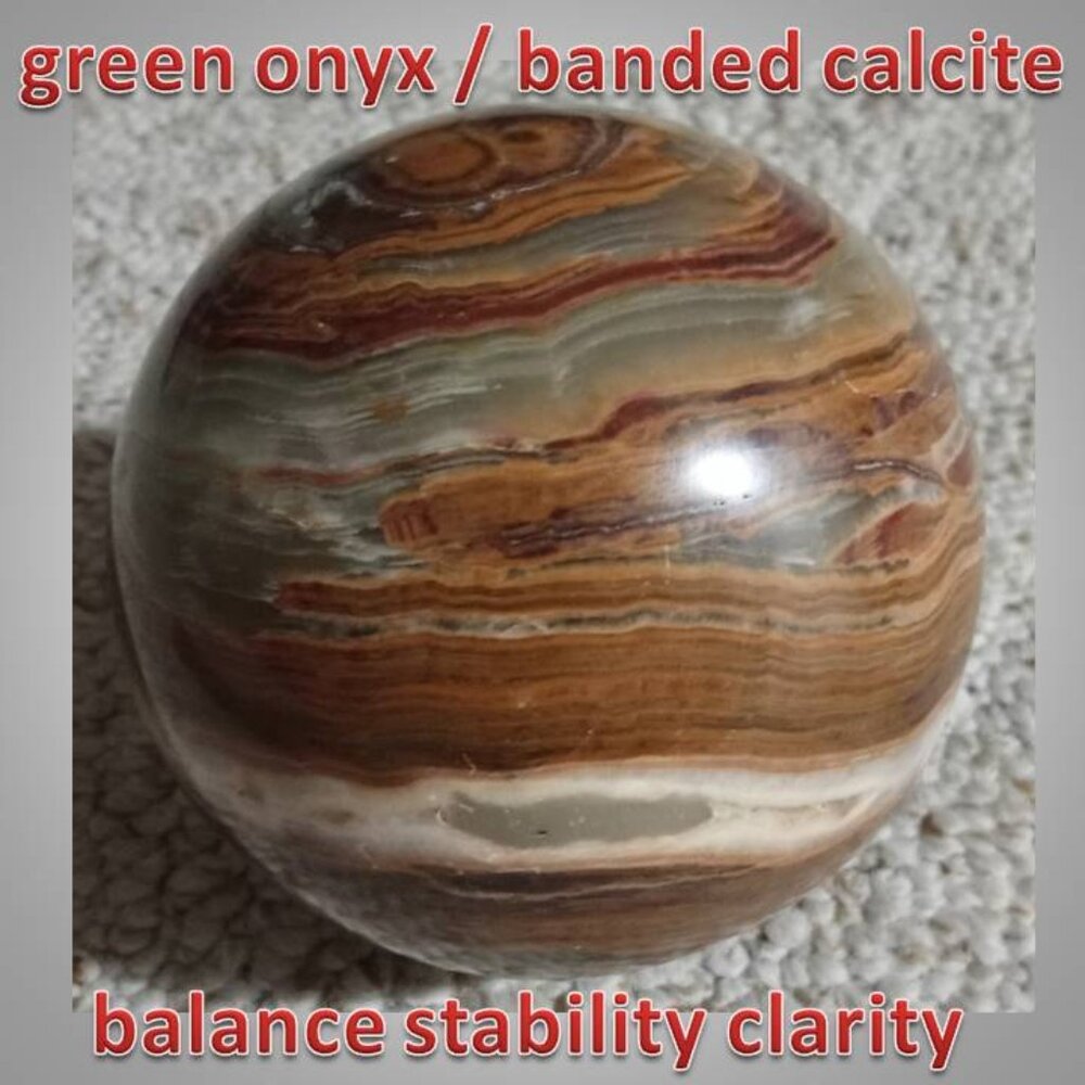 100mm 3 POUNDS green onyx SPHERE (larger) 03 balance CLARITY crystal rock